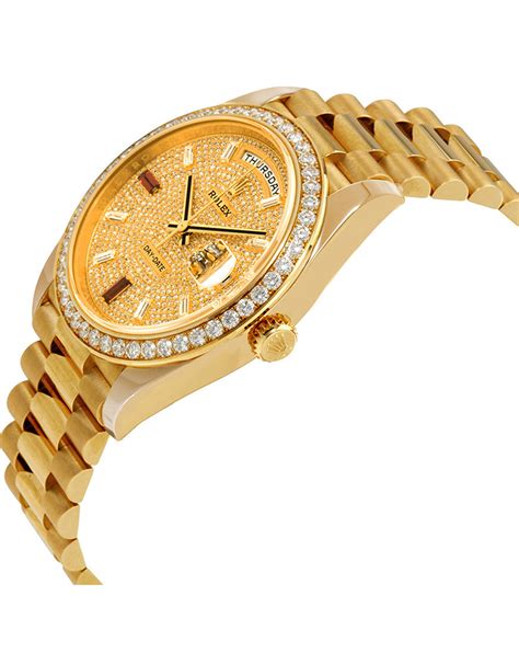 yellow gold presidential rolex replica|best rolex day date homage.